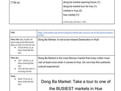 Translation work, SEO Cẩm Nang – Content Guide