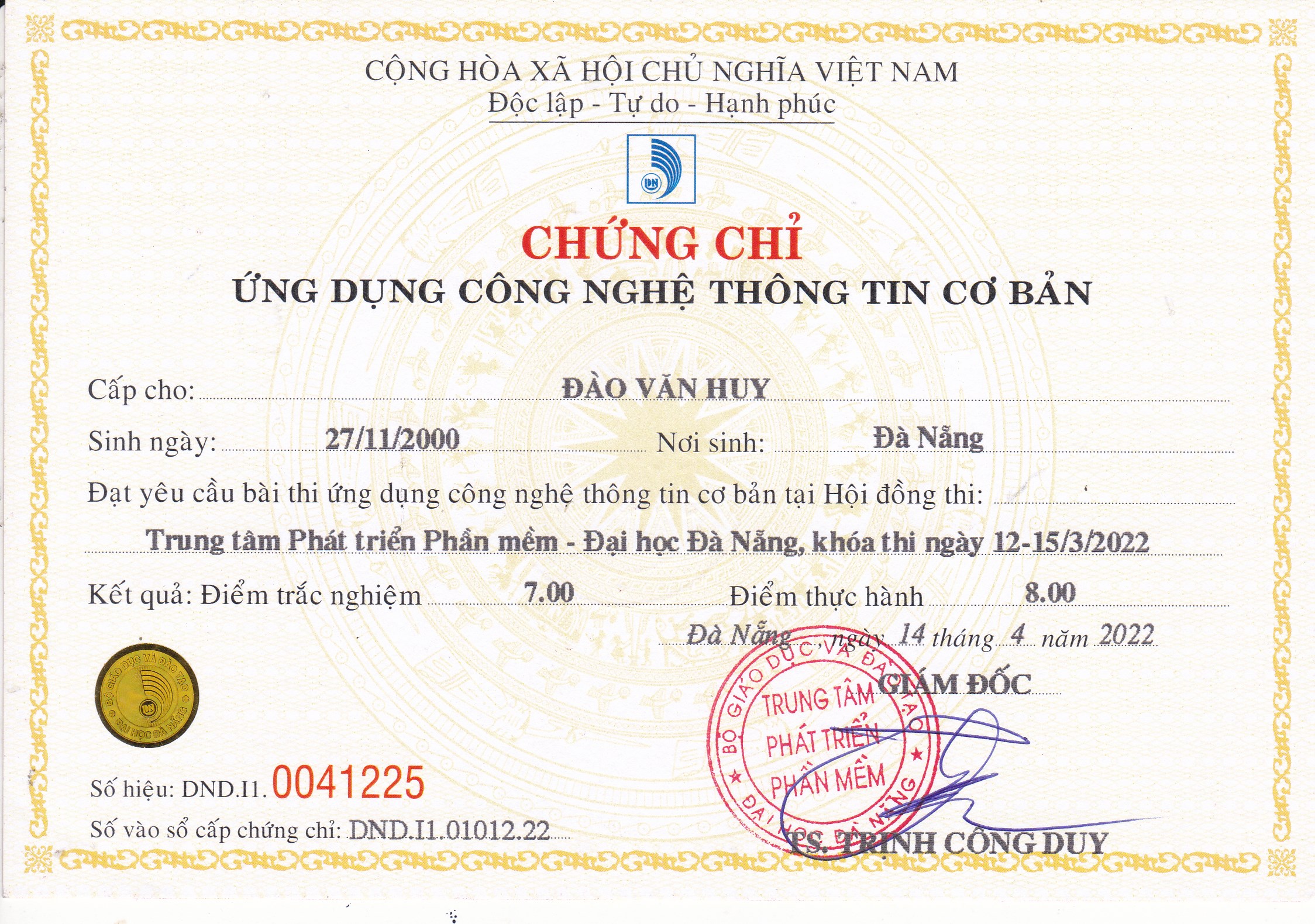 Computer Application Certificate