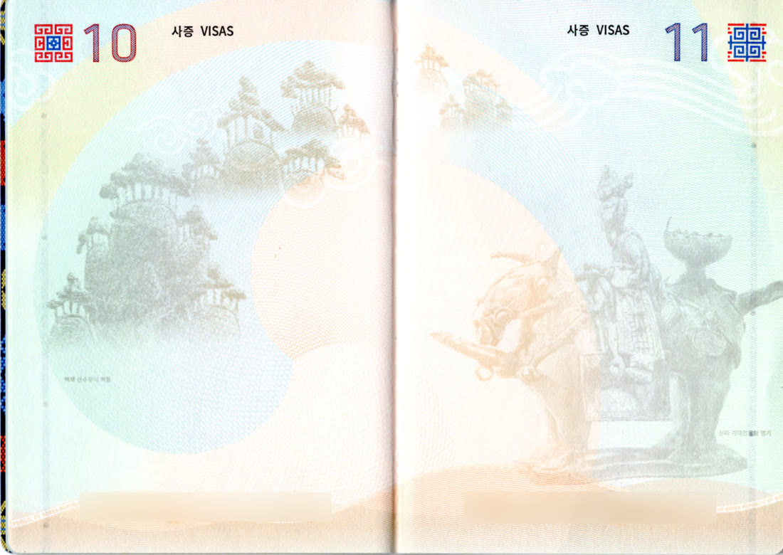 Passport visa pages with stamps, illustrating consular authentication
